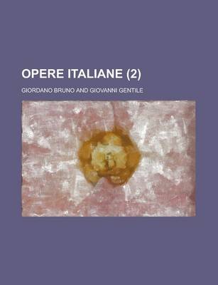 Book cover for Opere Italiane (2)