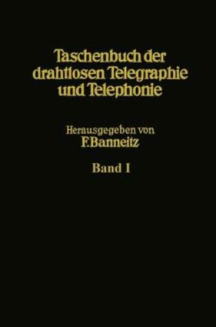 Cover of Taschenbuch Der Drahtlosen Telegraphie Und Telephonie