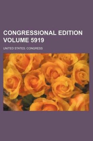 Cover of Congressional Edition Volume 5919