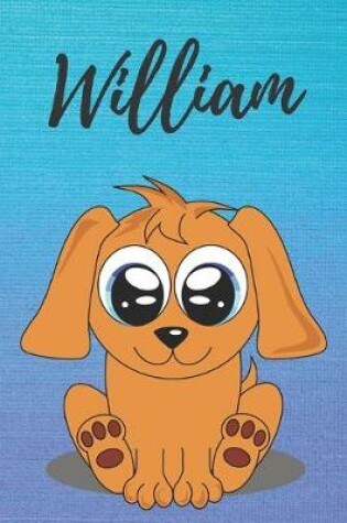 Cover of William dog coloring book / notebook / journal / diary