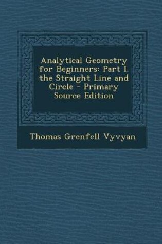 Cover of Analytical Geometry for Beginners