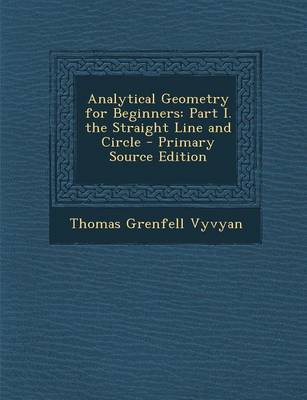 Book cover for Analytical Geometry for Beginners