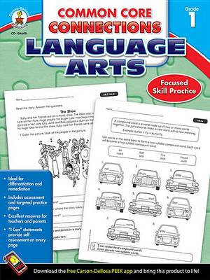 Book cover for Common Core Connections Language Arts, Grade 1