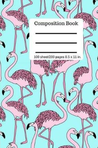 Cover of Goddess Book Press Pink Flamingo Composition Book Writing Notebook College