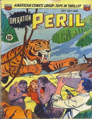 Book cover for Operation Peril Number 7 Golden Age Comic Book