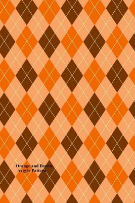 Book cover for Orange and Brown Argyle Pattern