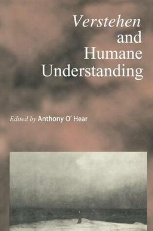 Cover of Verstehen and Humane Understanding