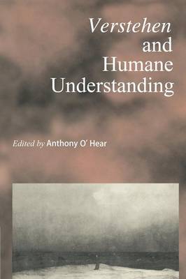 Book cover for Verstehen and Humane Understanding