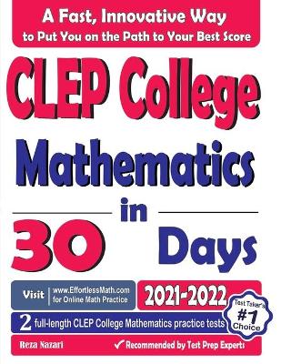 Book cover for CLEP College Mathematics in 30 Days