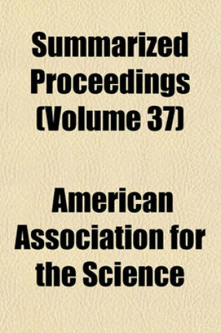 Cover of Summarized Proceedings (Volume 37)