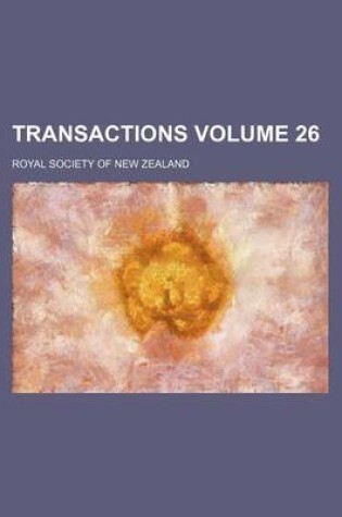 Cover of Transactions Volume 26