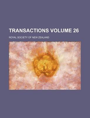 Book cover for Transactions Volume 26