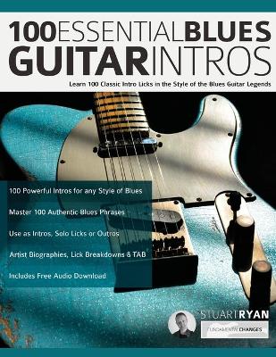 Book cover for 100 Essential Blues Guitar Intros