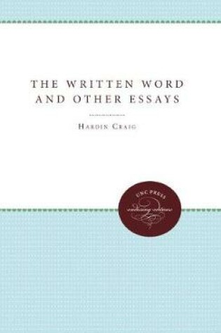 Cover of The Written Word and Other Essays