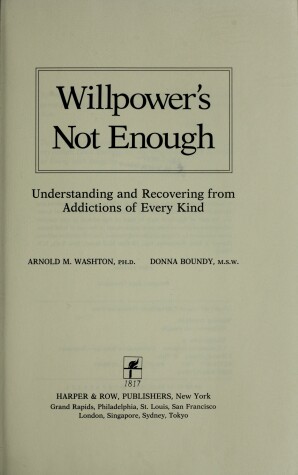 Book cover for Willpower's Not Enough