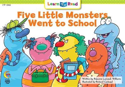 Book cover for Five Little Monsters Went to School