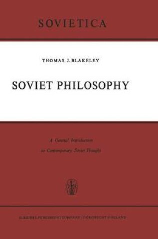 Cover of Soviet Philosophy