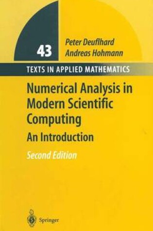 Cover of Numerical Analysis in Modern Scientific Computing