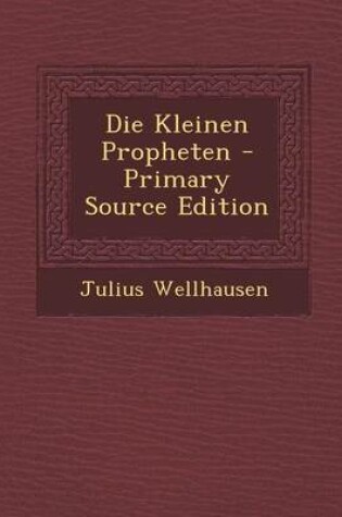 Cover of Die Kleinen Propheten - Primary Source Edition