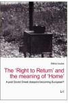 Book cover for The Right to Return and the Meaning of Home