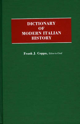 Book cover for Dictionary of Modern Italian History