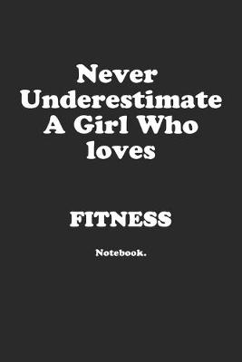Book cover for Never Underestimate A Girl Who Loves Fitness.