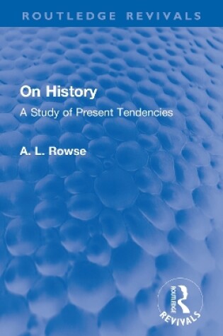 Cover of On History