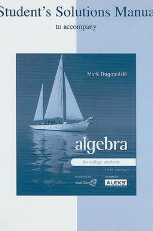 Cover of Algebra for College Students Student's Solutions Manual