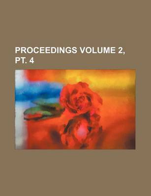 Book cover for Proceedings Volume 2, PT. 4