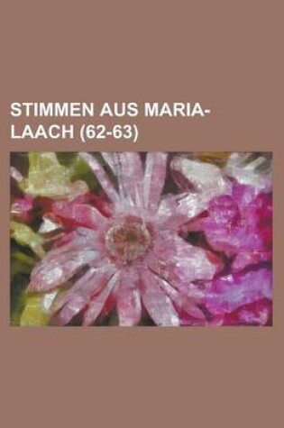 Cover of Stimmen Aus Maria-Laach (62-63)