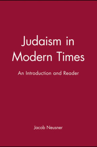 Cover of Judaism in Modern Times