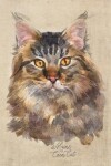 Book cover for Maine Coon Cat Portrait Notebook