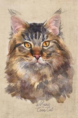 Cover of Maine Coon Cat Portrait Notebook