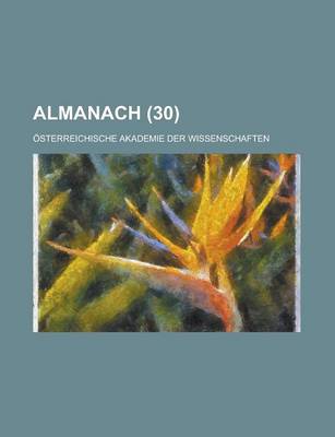 Book cover for Almanach (30)