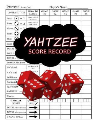 Book cover for Yahtzee Score Record