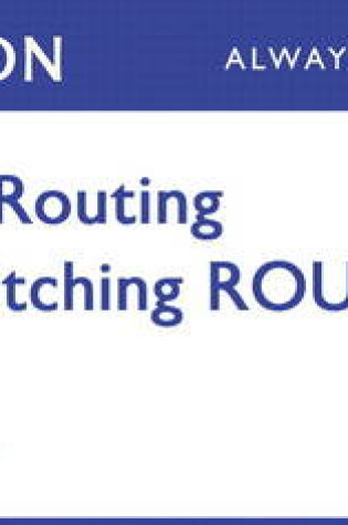 Cover of CCNP Routing and Switching ROUTE 300-101 Pearson uCertify Course Student Access Card