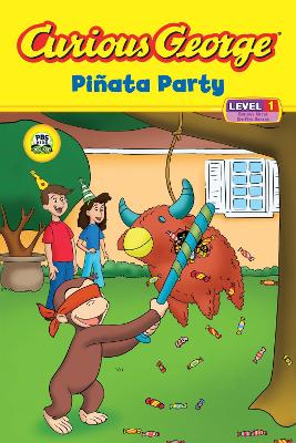 Book cover for Curious George Pinata Party (Reader Level 1)