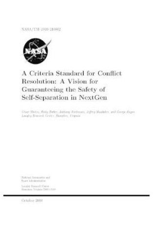 Cover of A Criteria Standard for Conflict Resolution