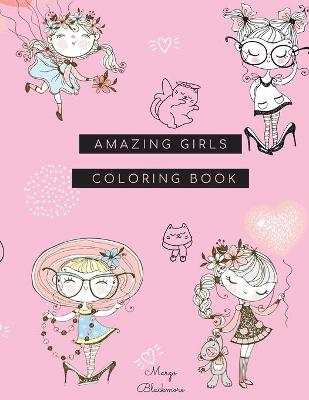 Book cover for Amazing Girl Coloring Book