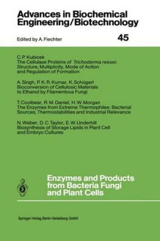 Cover of Enzymes and Products from Bacteria Fungi and Plant Cells