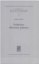 Book cover for Psalterium Affectuum Palaestra