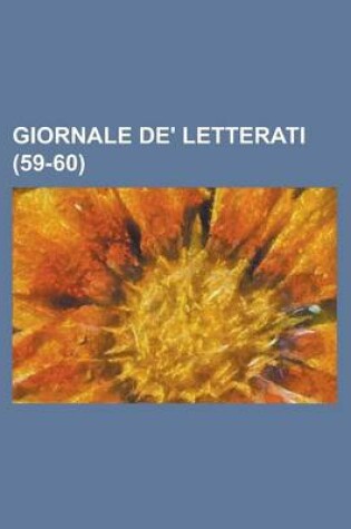 Cover of Giornale de' Letterati (59-60)