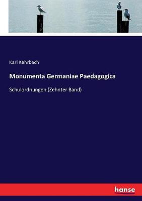 Book cover for Monumenta Germaniae Paedagogica
