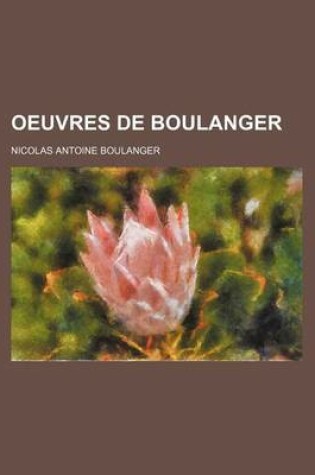 Cover of Oeuvres de Boulanger (2)