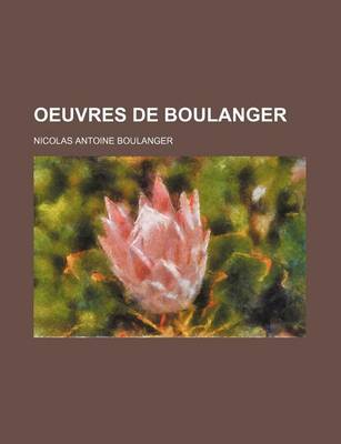 Book cover for Oeuvres de Boulanger (2)