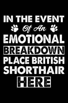 Book cover for In The Event Emotional Breakdown Place Cat Here