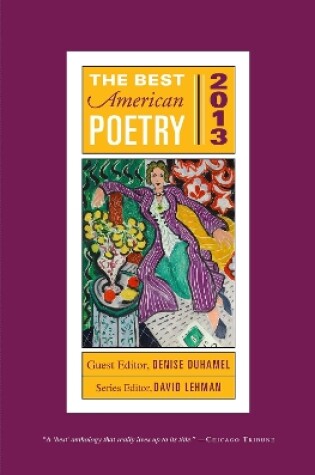 Cover of The Best American Poetry 2013