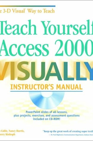 Cover of Teach Yourself Access 2000 Visually Instructor'S M Anual