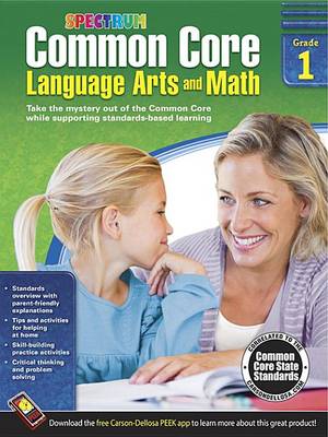 Book cover for Common Core Language Arts and Math, Grade 1