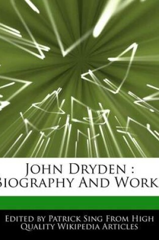 Cover of John Dryden